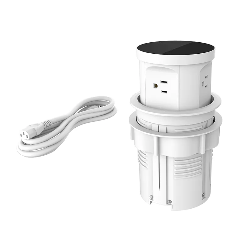 Entrada de escritorio de plástico de 4 salidas Entrada de escritorio de plástico de 4 salidas