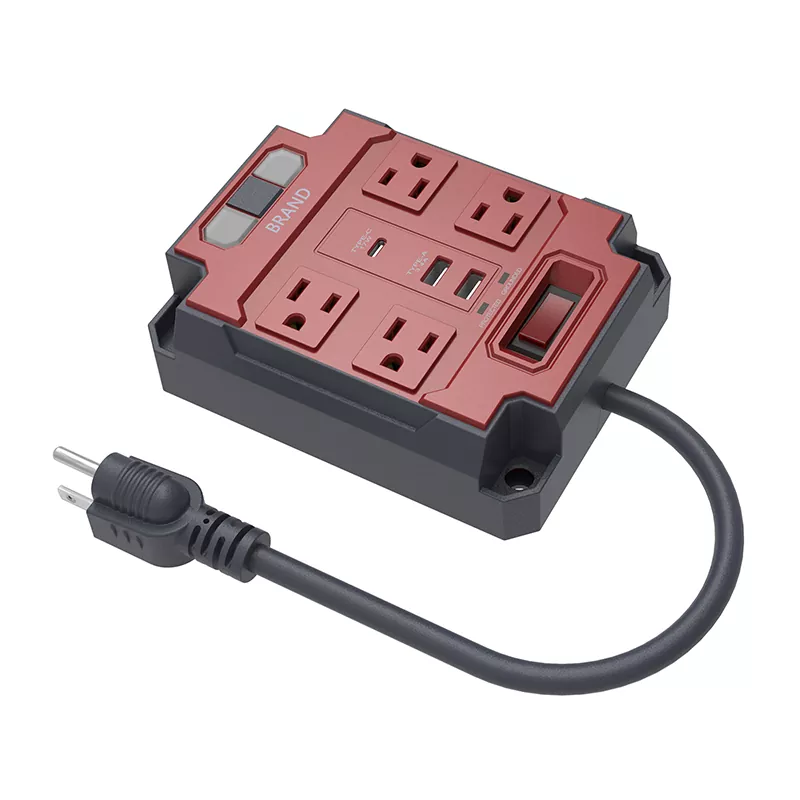 Regleta de 4 tomas con luz